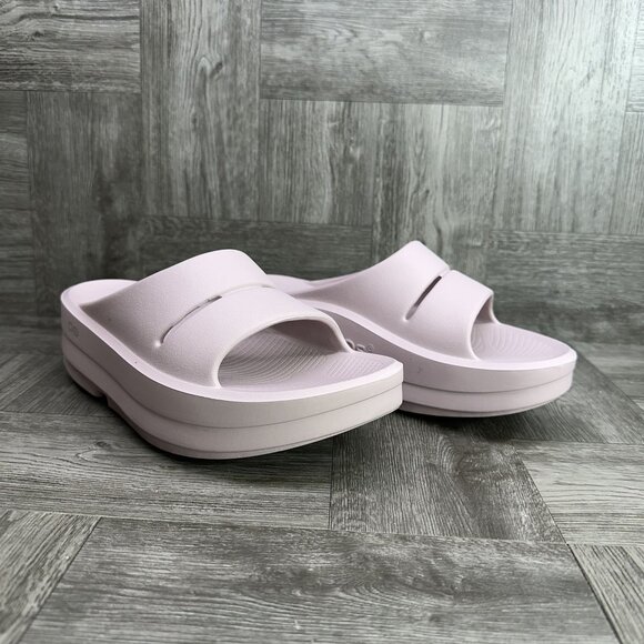 OOFOS OOMega OOAHH Women's size 10 Stardust Platform Comfort Slide - Picture 6 of 8